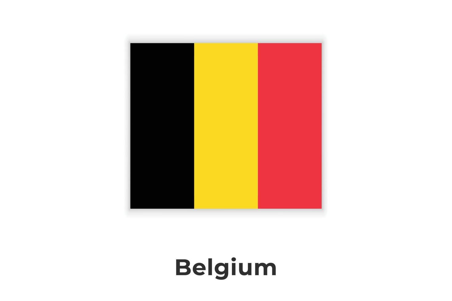 Belgiens nationella flagga vektor