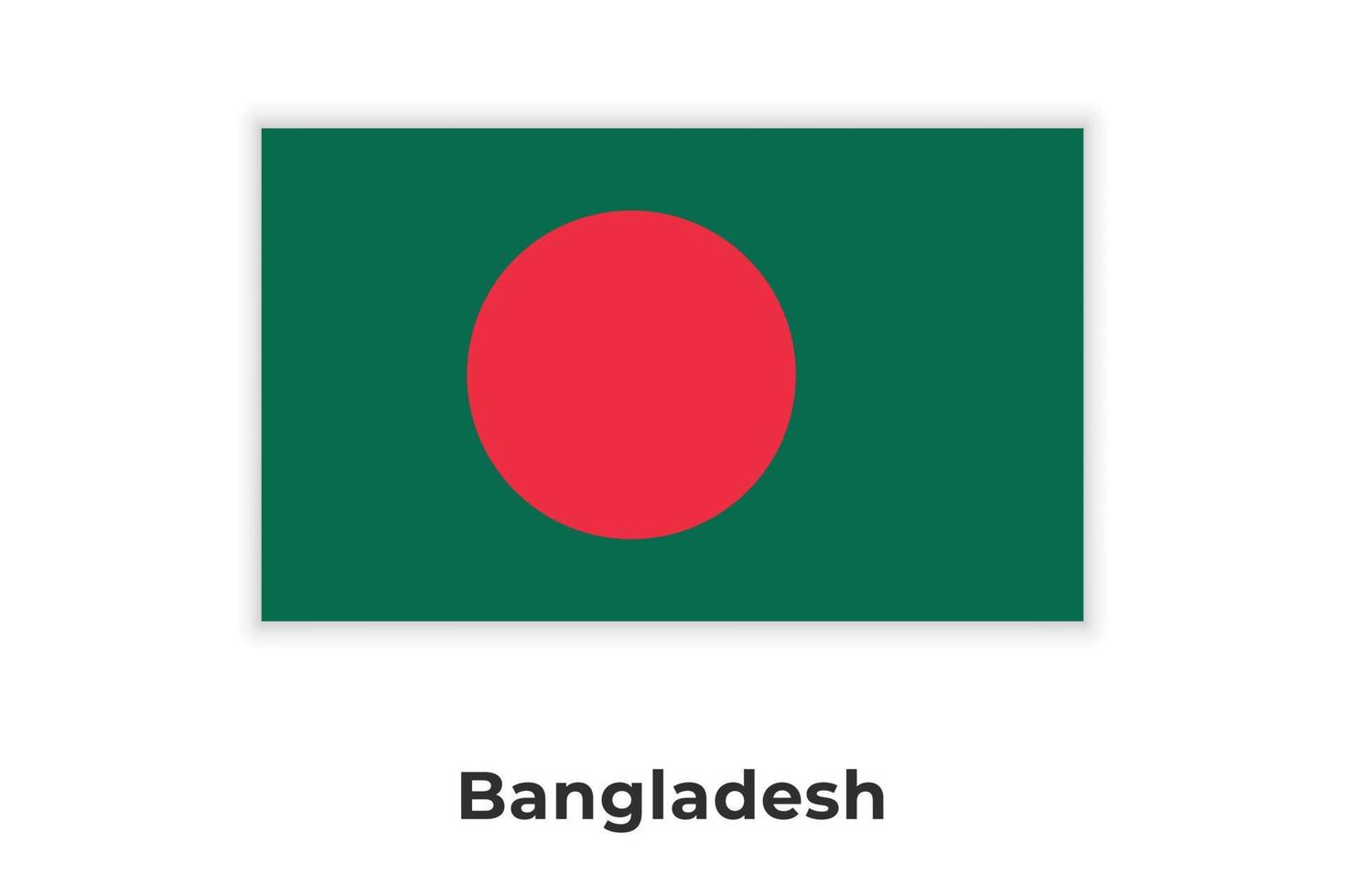 Bangladeshs nationella flagga vektor