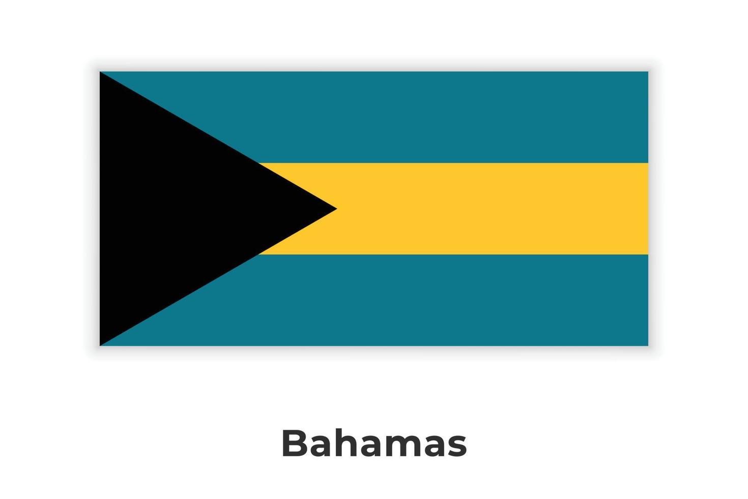 Bahamas nationalflagga vektor