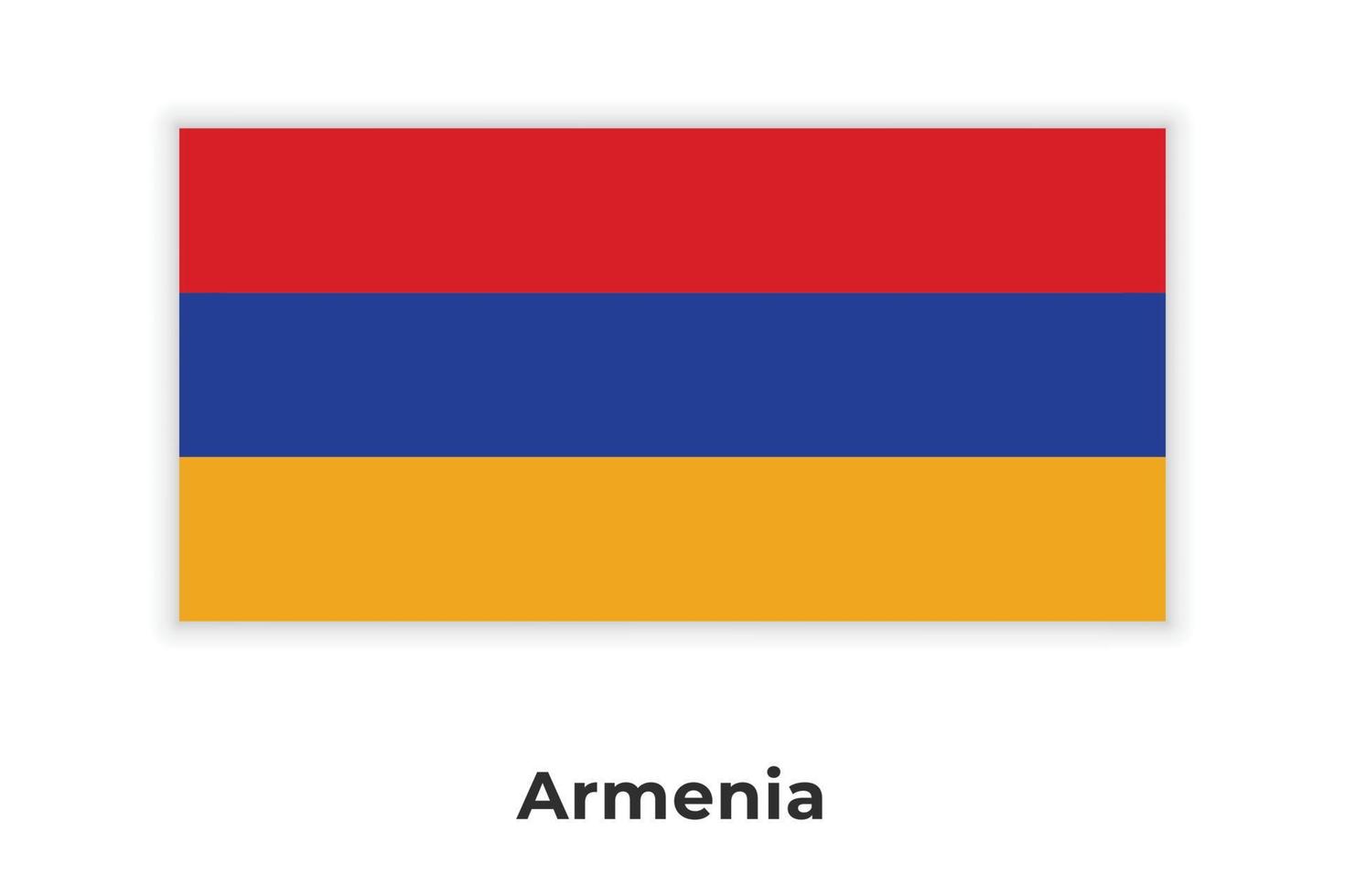 armeniens nationella flagga vektor