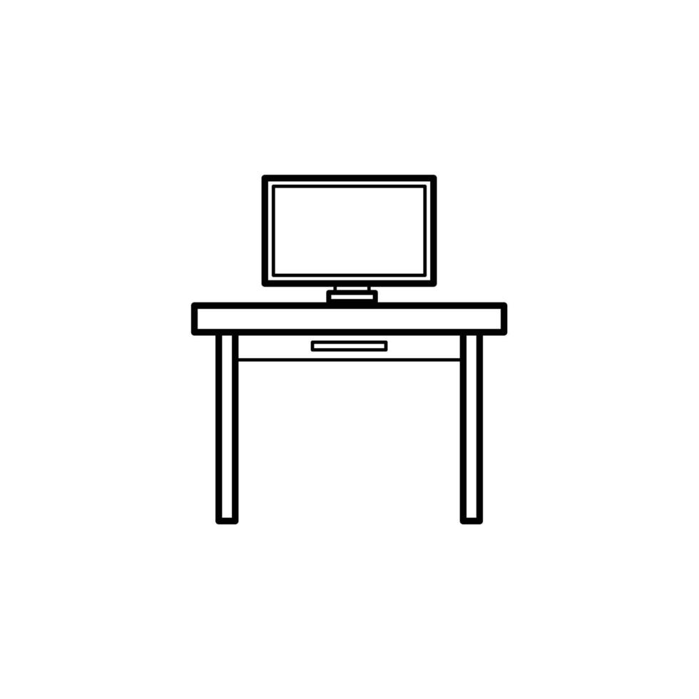 TV-Möbel-Vektor für Website-Symbol-Icon-Präsentation vektor