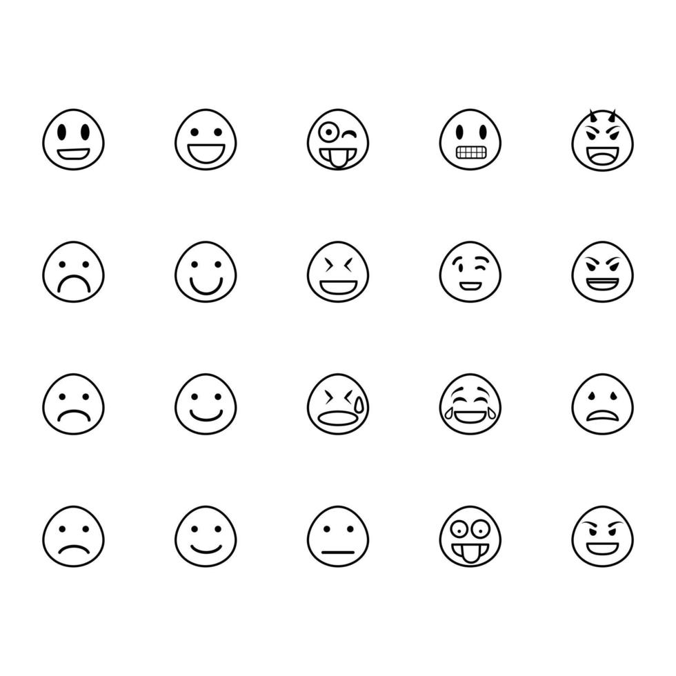 Emoji-Gesichtsvektor für Website-Symbol-Icon-Präsentation vektor