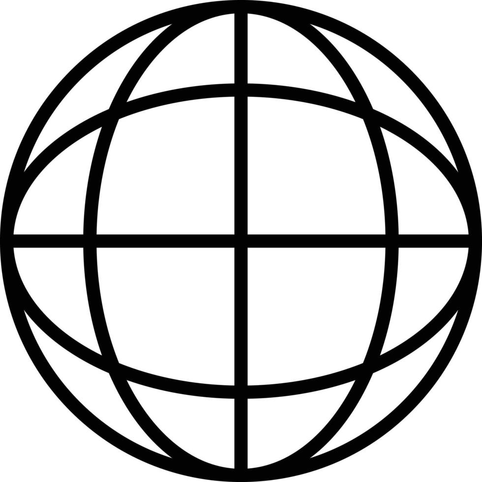 globales Vektorliniensymbol vektor