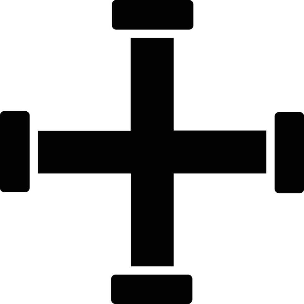 Vektorsymbol für Glyphen mit Lug vektor