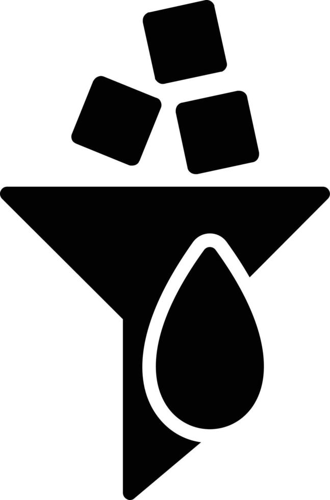 Filter-Glyphe-Symbol vektor