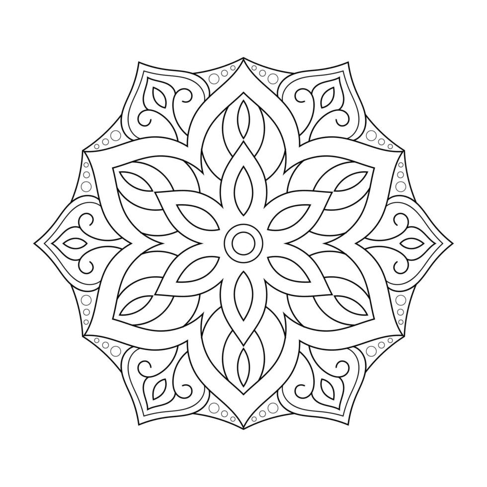 Mandala-Design mit Blumenmuster im arabischen ethnischen Arabesken-Stil vektor