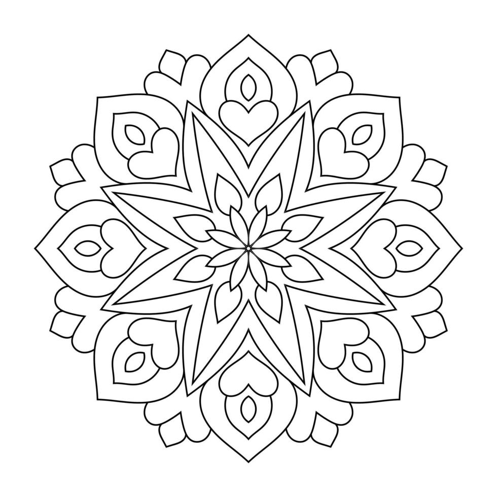 Mandala-Design mit Blumenmuster im arabischen ethnischen Arabesken-Stil vektor