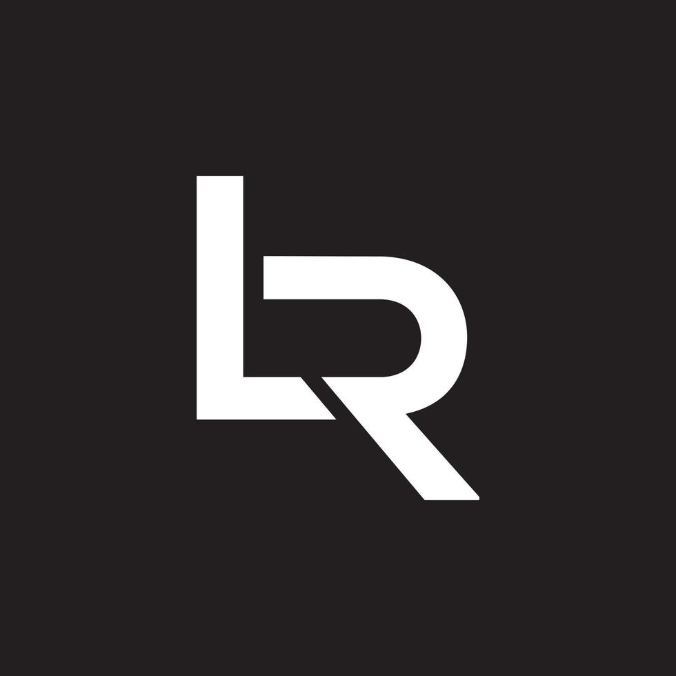 lr logotyp designmall vektor grafiskt varumärke element