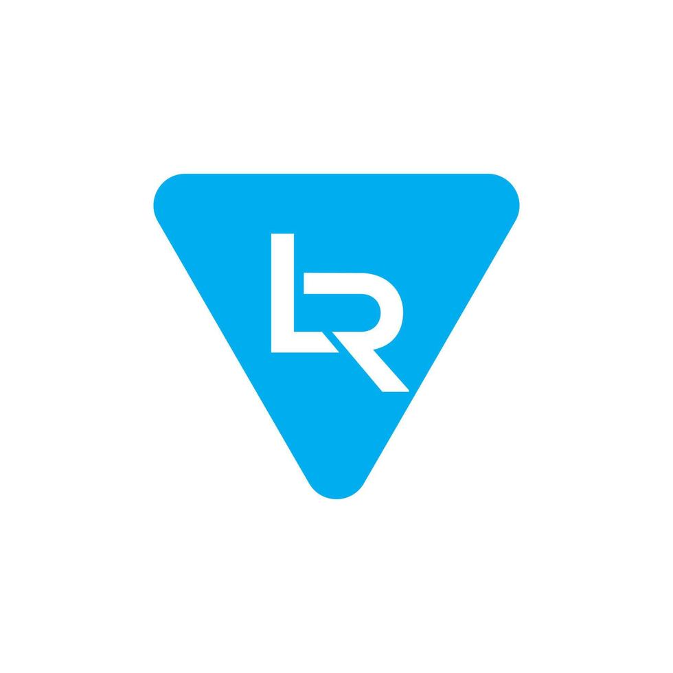 lr logotyp designmall vektor grafiskt varumärke element