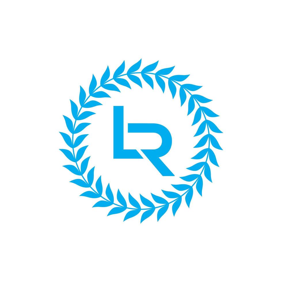 lr logotyp designmall vektor grafiskt varumärke element