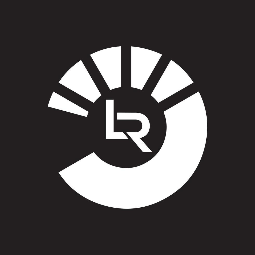 lr logotyp designmall vektor grafiskt varumärke element