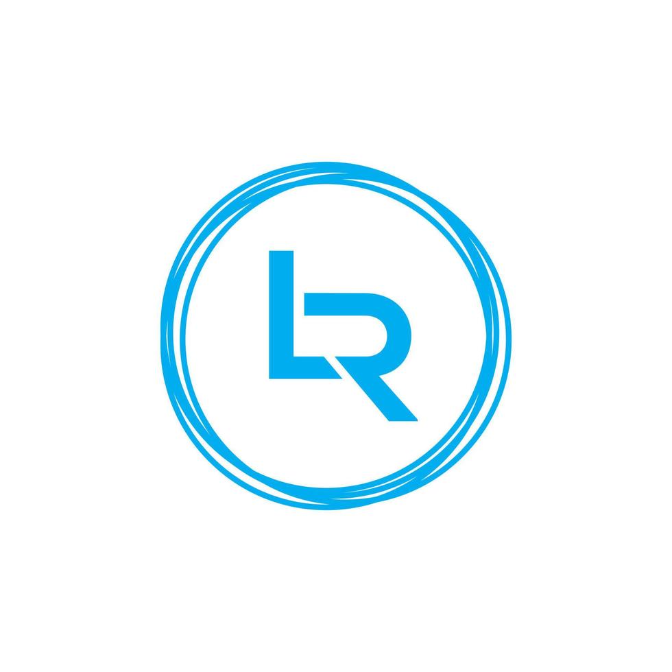 lr logotyp designmall vektor grafiskt varumärke element