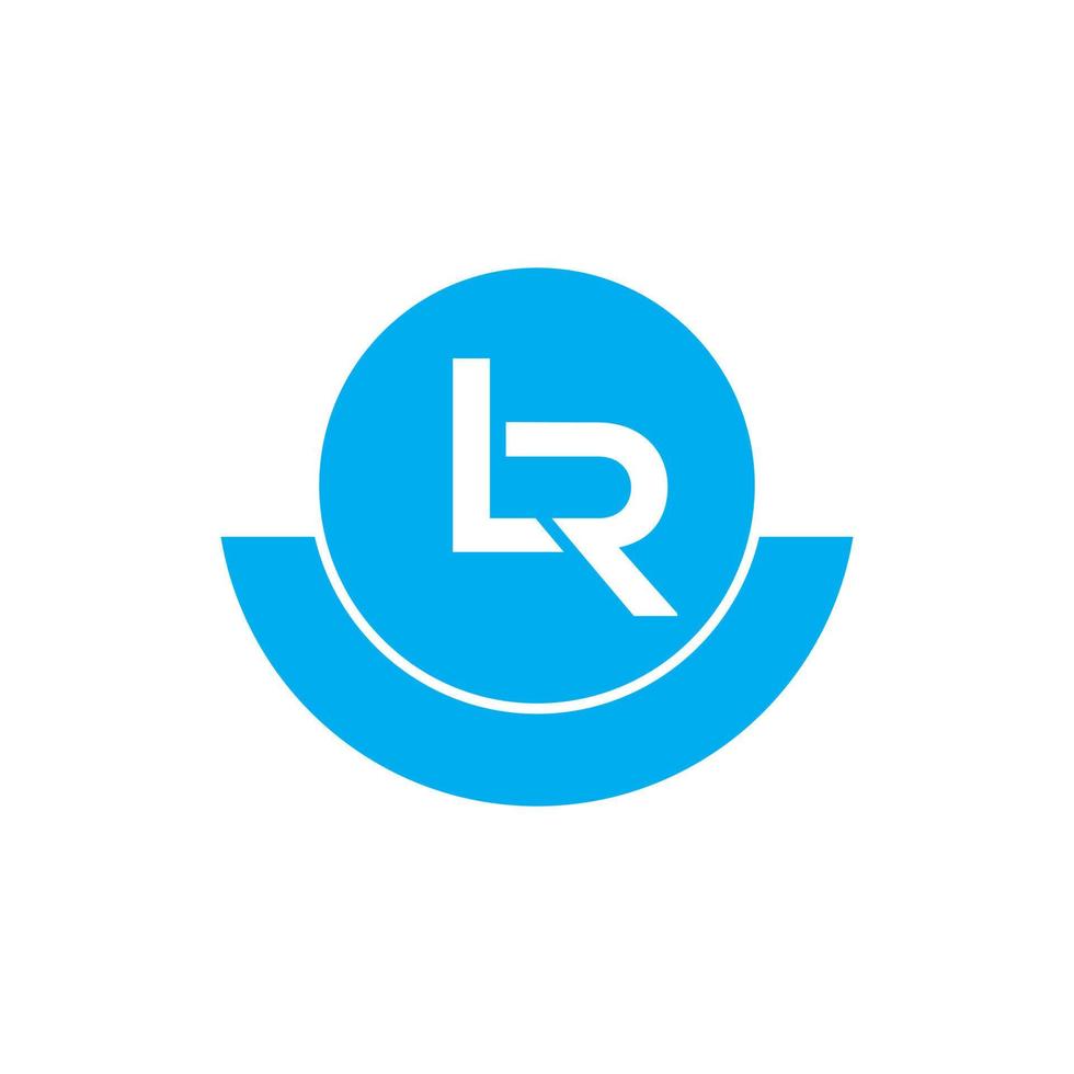 lr logotyp designmall vektor grafiskt varumärke element