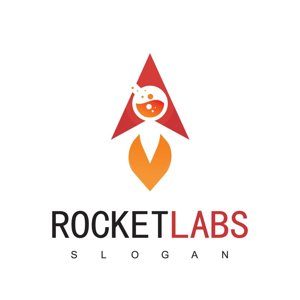 Designvorlage für das Logo von Rocket Labs vektor