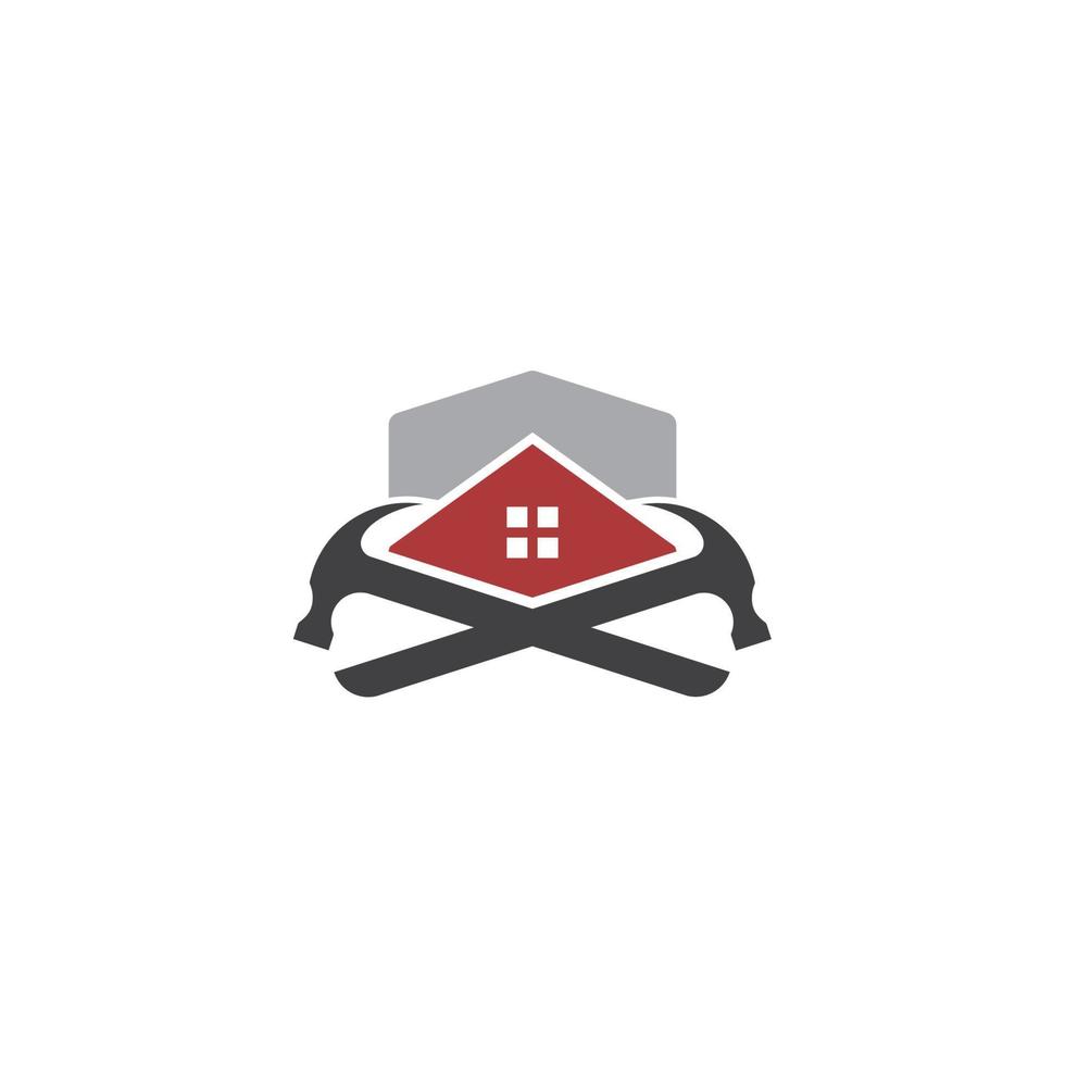 hausbau, immobilienfirmenlogo vektor