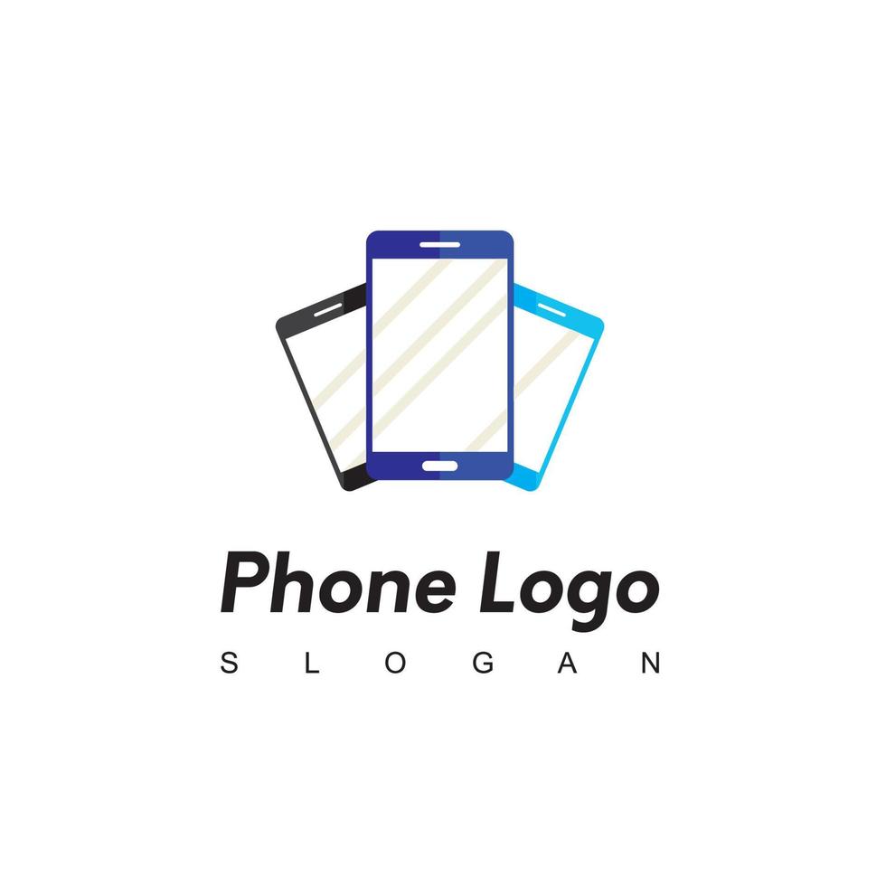 Smartphone-Logo-Design-Vorlage vektor