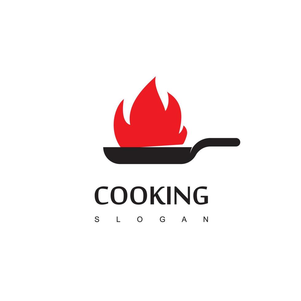 Kochen Logo-Design-Vorlage vektor