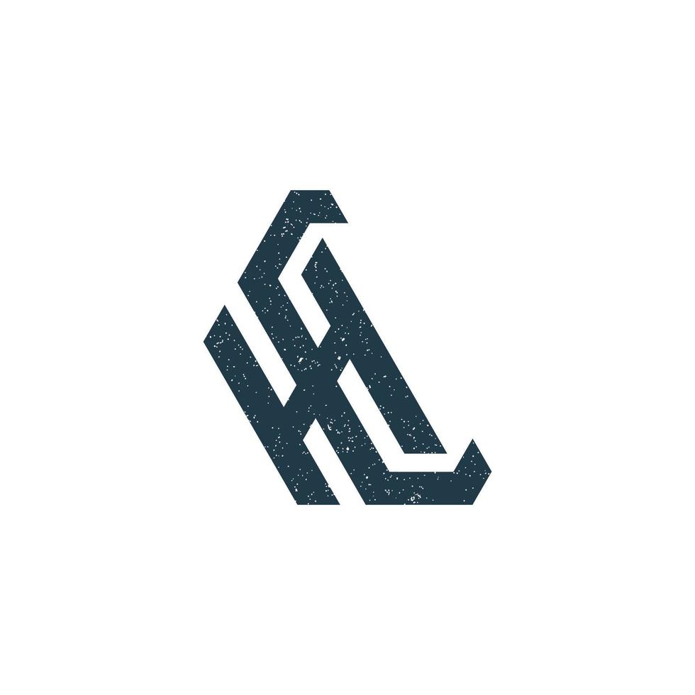 abstrakt initial bokstav hc-logotyp i mörkblå färg isolerad i vit bakgrund tillämpad för privat investeringsbolagslogotyp även lämplig för varumärken eller företag som har initialt namn ch vektor