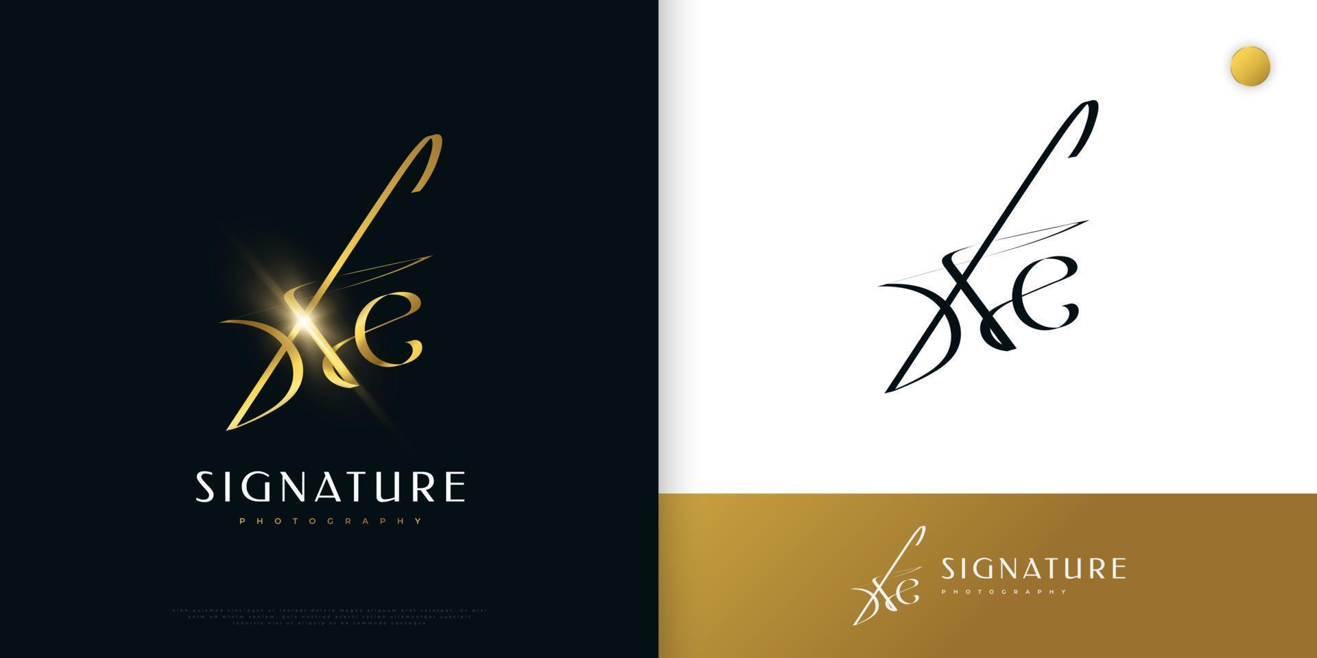 kc Initial-Signatur-Logo-Design mit elegantem und minimalistischem goldenem Handschriftstil. anfängliches k- und c-logo-design für hochzeit, mode, schmuck, boutique und geschäftsmarkenidentität vektor