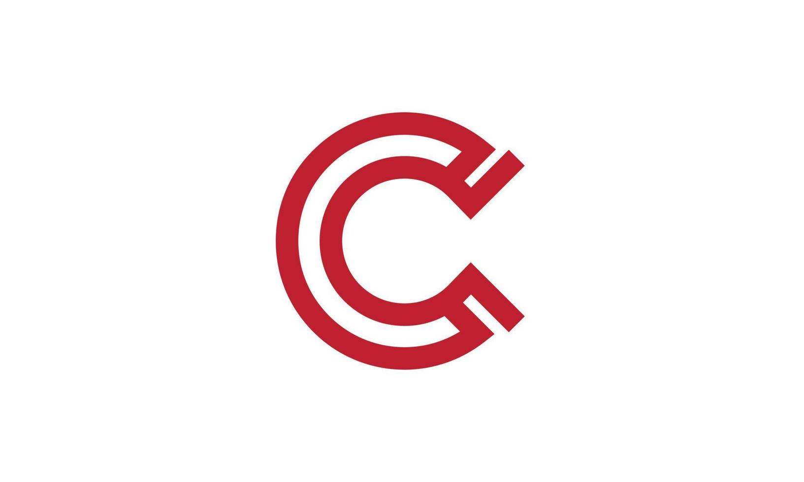 buchstabe c logo design kostenlose vektorvorlage. vektor