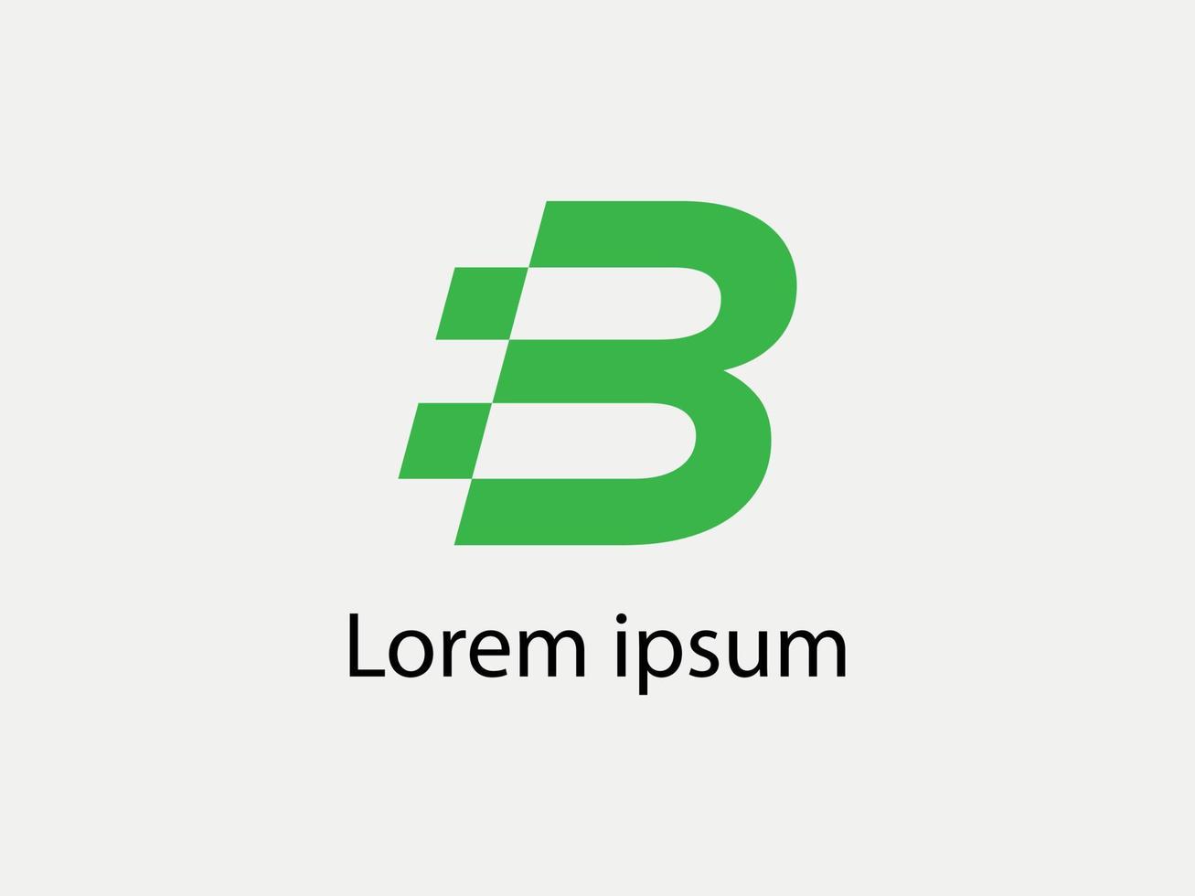 bokstaven b logotyp design gratis vektor fil