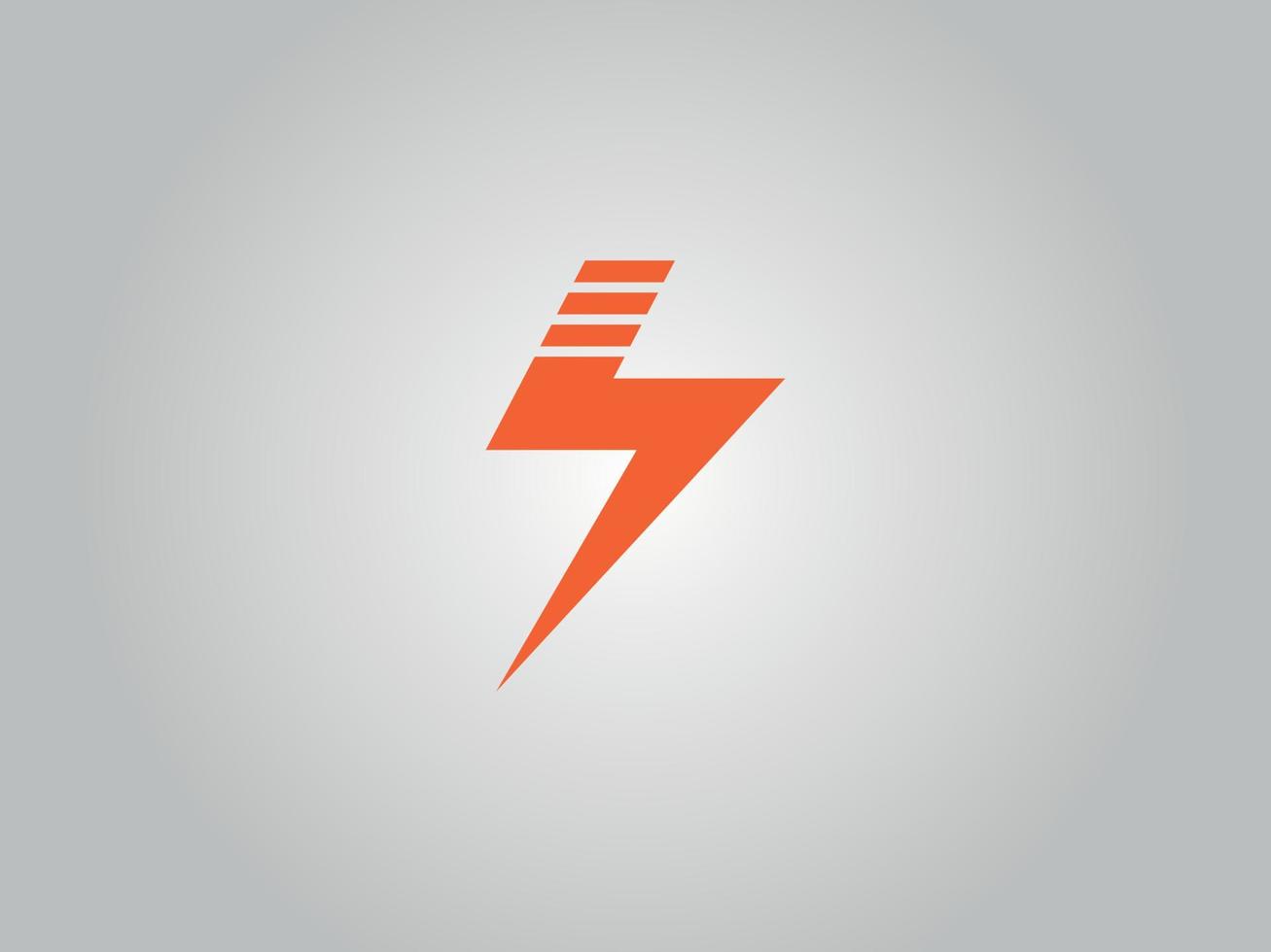 elektrisches Donner-Logo. Donner-Icon-Design kostenlose Vektordatei. vektor