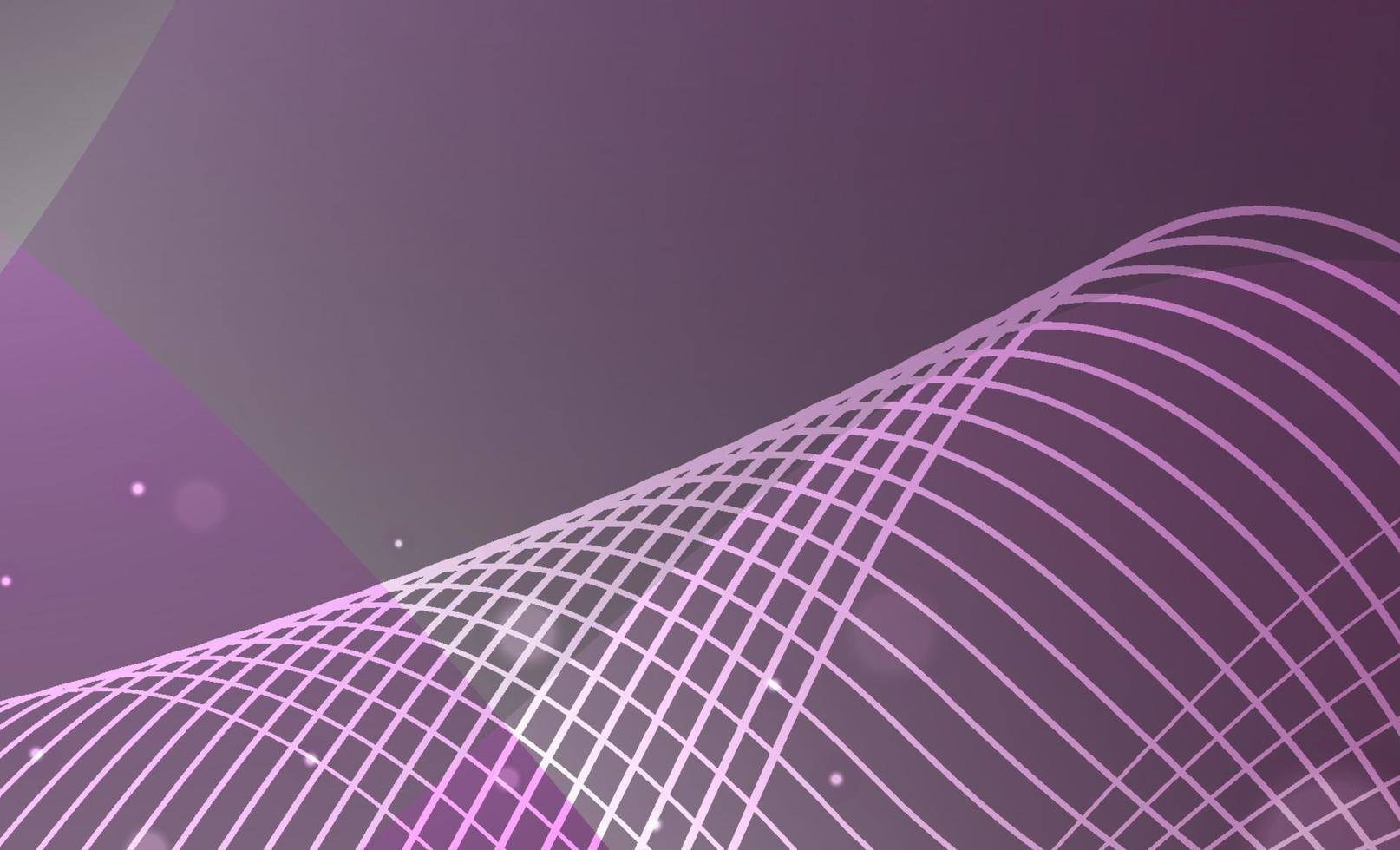 illustration av grafisk geometrisk abstrakt bakgrund med anslutna linjer och prickar. vågflöde. molekyl- och kommunikationsbakgrund. vektor