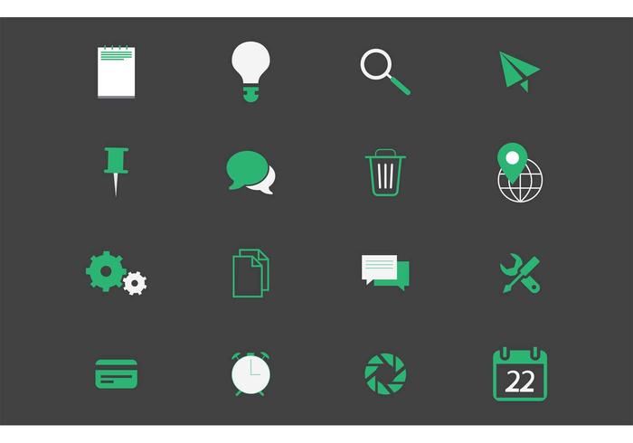 Verschiedene Vector Icons