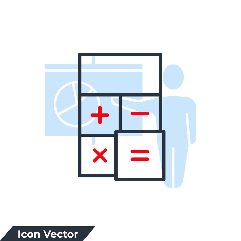 sort ikon logotyp vektorillustration. matematik symbol mall för grafik och webbdesign samling vektor