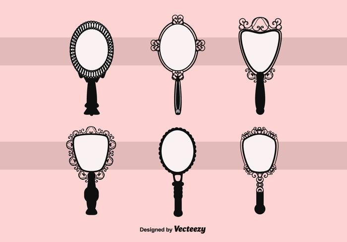 Gratis Vector Vintage Hand Mirror