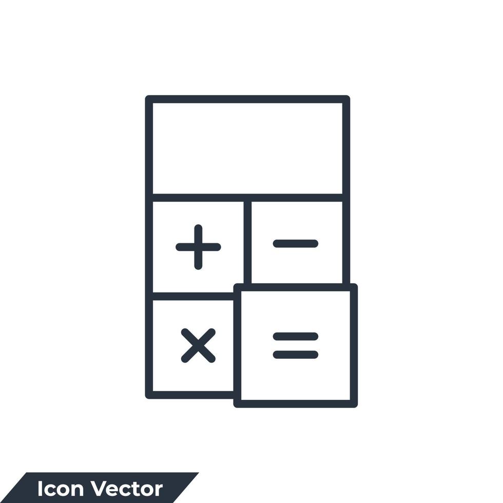 sort ikon logotyp vektorillustration. matematik symbol mall för grafik och webbdesign samling vektor