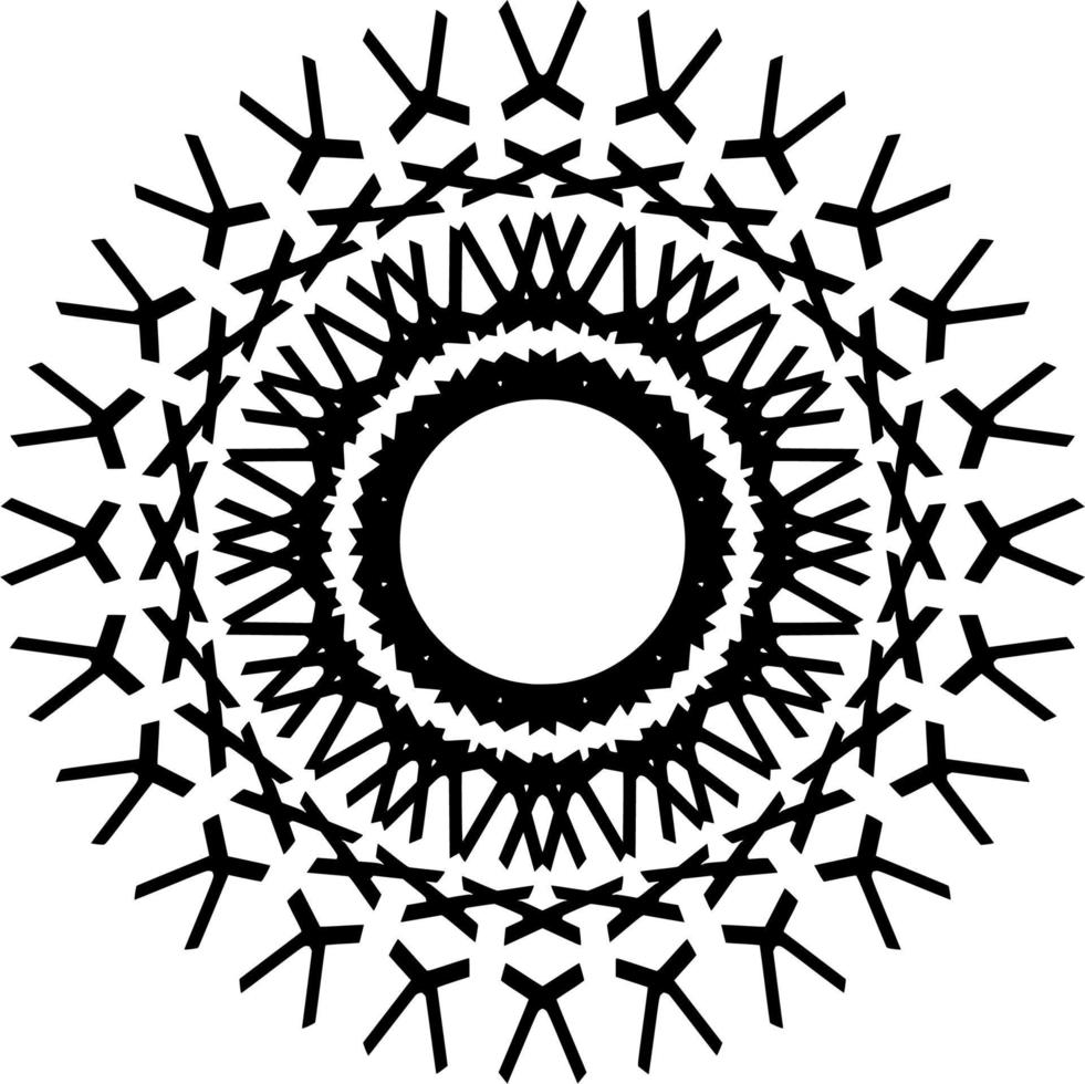abstrakte Mandala Ornament Dekoration vektor