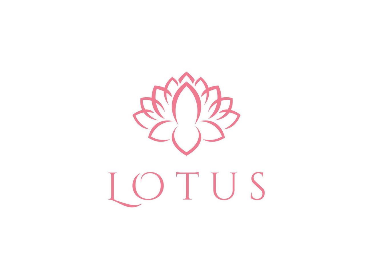 Inspiration für das Design des eleganten Lotusblumen-Spa-Logos der Schönheit. verwendbar für Geschäfts- und Markenlogos. flaches Vektor-Logo-Design-Vorlagenelement. vektor