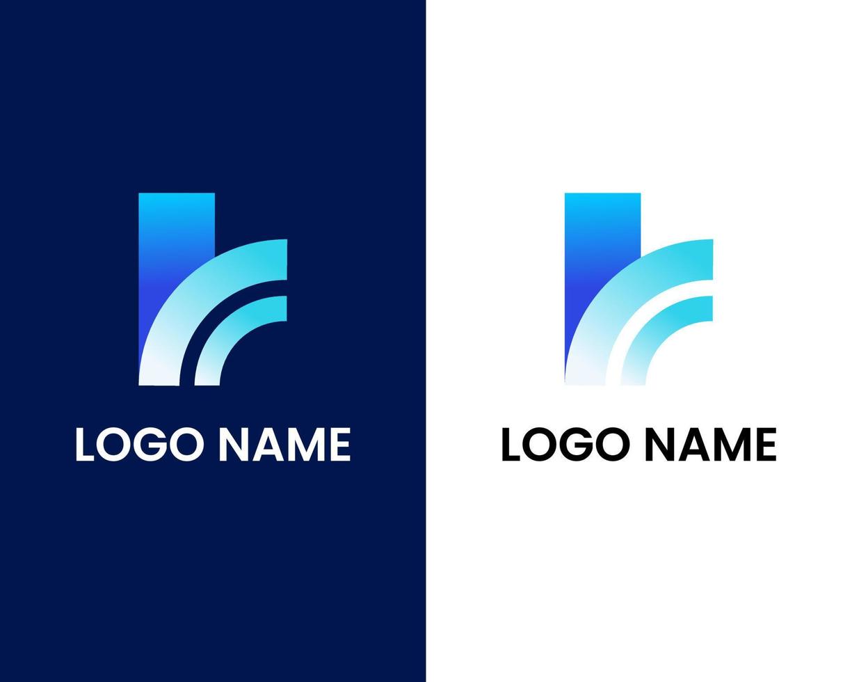 buchstabe h moderne logo-design-vorlage vektor