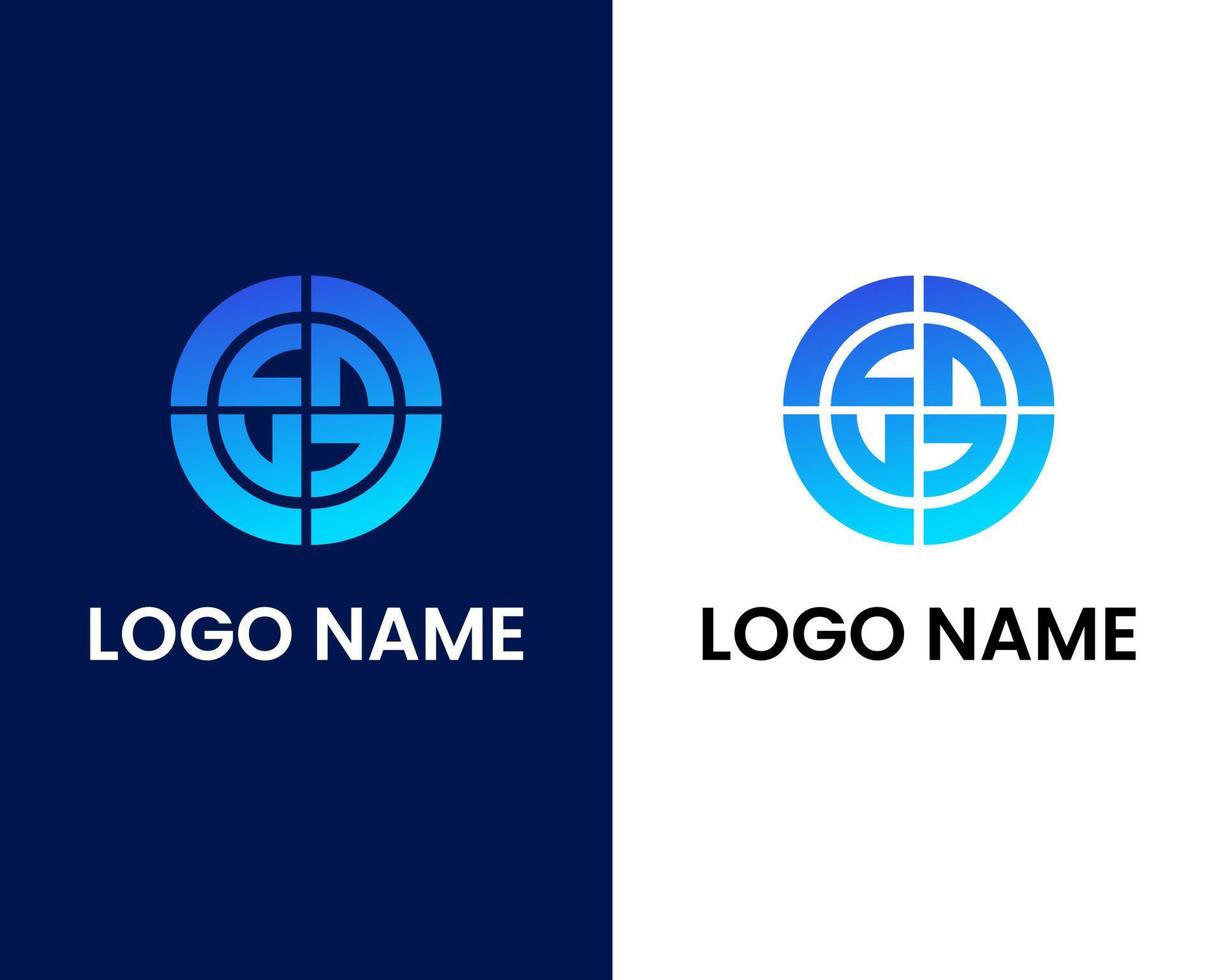 bokstaven s och u modern logotyp designmall vektor