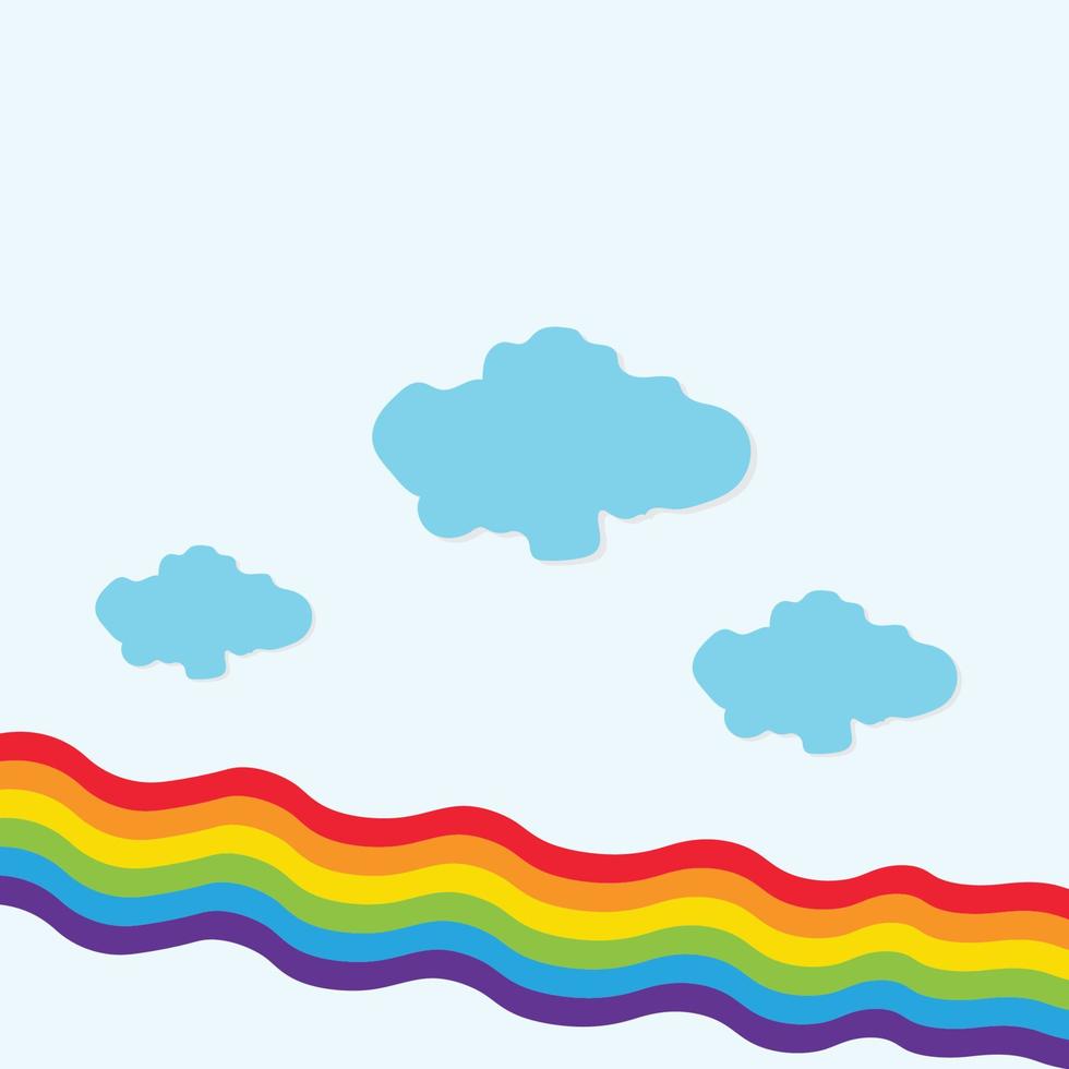 abstrack Schönheit Regenbogen Hintergrund Vektor Illustration Design