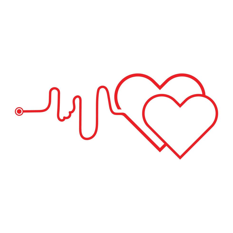 Kunst Design Gesundheit medizinische Herzschlag Puls Symbol Illustration vektor