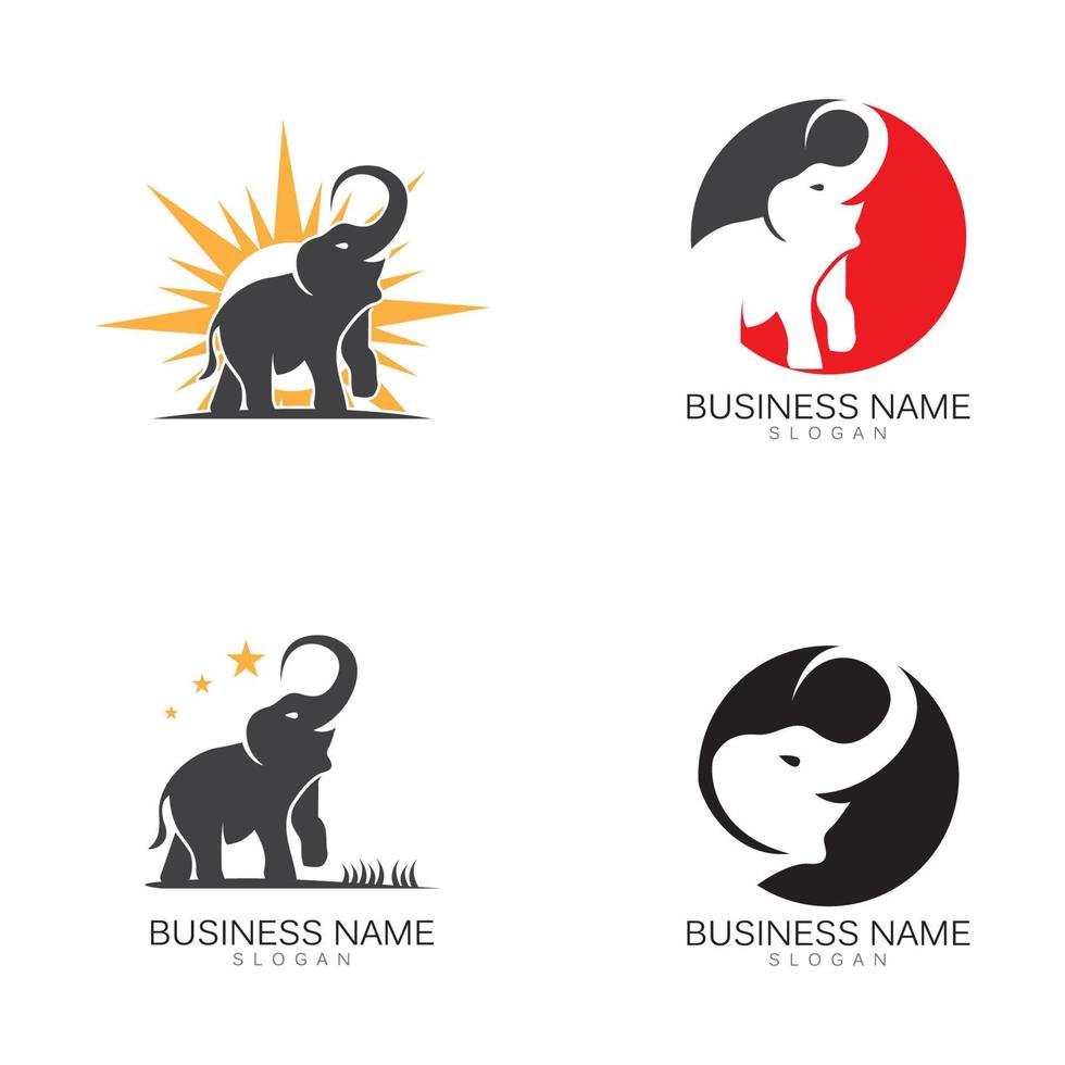 Elefant-Logo-Vorlage, Vektorgrafik-Design vektor