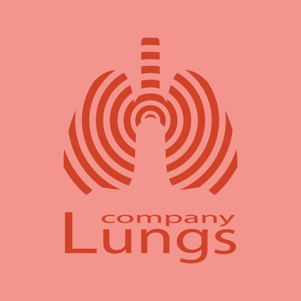 menschliche Lunge Symbol Vektor Illustration Design