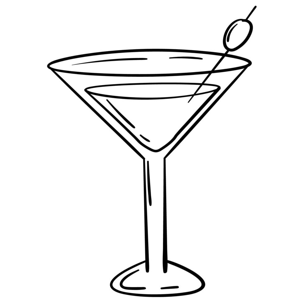 Gekritzelaufkleber mit erfrischenden Cocktails vektor