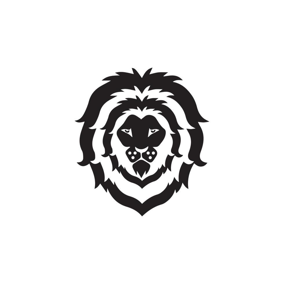 Löwenkopf-Logo-Vorlage Vektor-Symbol vektor