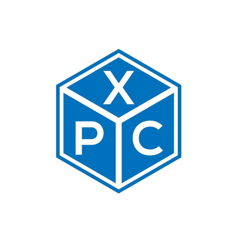 xpc brev logotyp design på svart bakgrund. xpc kreativa initialer brev logotyp koncept. xpc bokstavsdesign. vektor