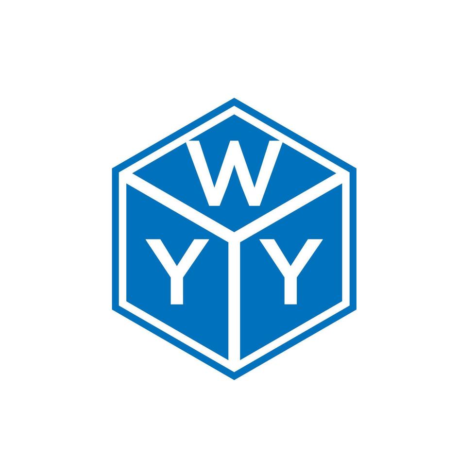 wyy-Buchstaben-Logo-Design auf schwarzem Hintergrund. wyy kreative Initialen schreiben Logo-Konzept. wyy Briefgestaltung. vektor