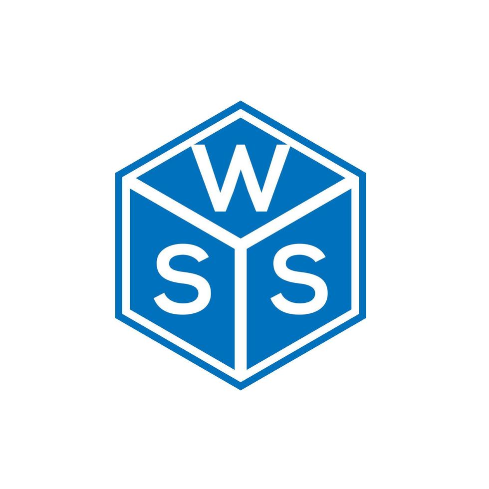 wss-Buchstaben-Logo-Design auf schwarzem Hintergrund. wss kreative Initialen schreiben Logo-Konzept. wss Briefgestaltung. vektor