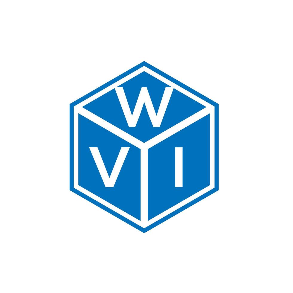 wvi brev logotyp design på svart bakgrund. wvi kreativa initialer bokstavslogotyp koncept. wvi bokstav design. vektor