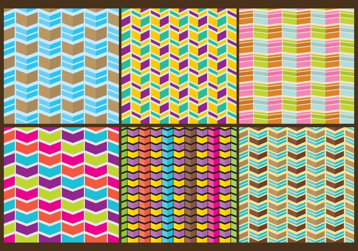 Segmenterade Chevron Patterns vektor