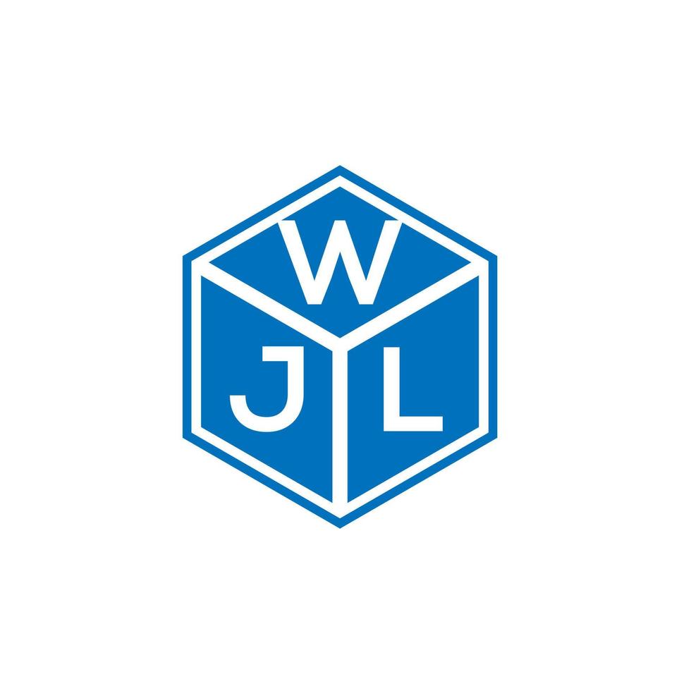 wjl-Buchstaben-Logo-Design auf schwarzem Hintergrund. wjl kreative Initialen schreiben Logo-Konzept. wjl Briefgestaltung. vektor