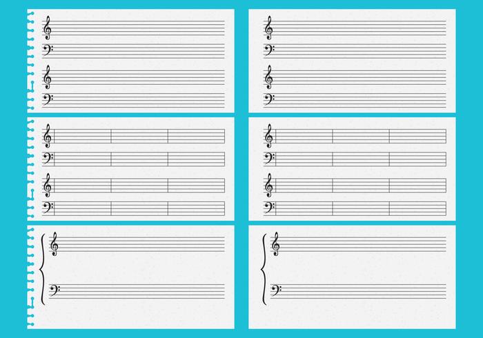 Vektor Musikblätter