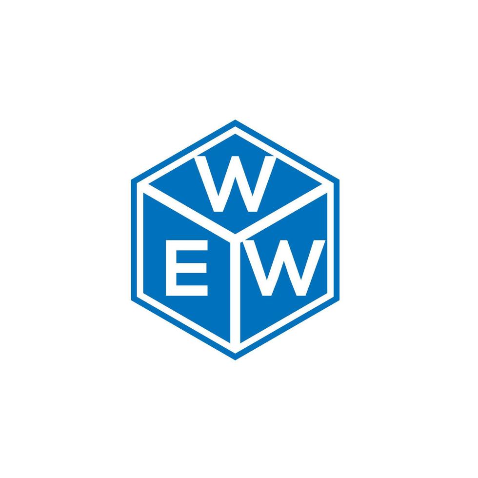 ww-Buchstaben-Logo-Design auf schwarzem Hintergrund. wew kreative Initialen schreiben Logo-Konzept. wew Briefgestaltung. vektor