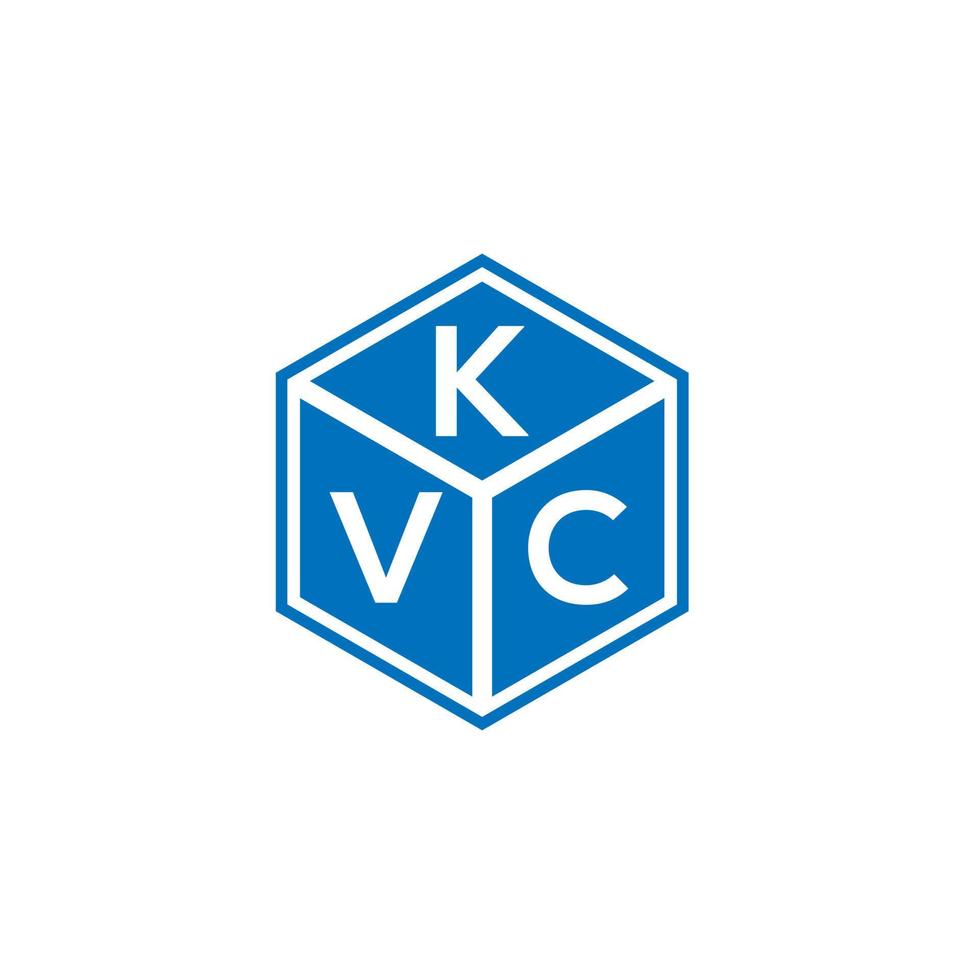 kvc-Buchstaben-Logo-Design auf schwarzem Hintergrund. kvc kreative Initialen schreiben Logo-Konzept. Kvc-Buchstaben-Design. vektor